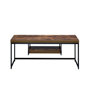 INFURNIC TV Stands and Consoles Minimalist Industrial Modern Media Entertainment Console with Open Storage for Living Room Bedroom, Oak, 62"*18"*4" - 1 of 4