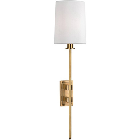 Milk Glass Striped Wall Sconce Brass Finish - Hearth & Hand™ With Magnolia  : Target