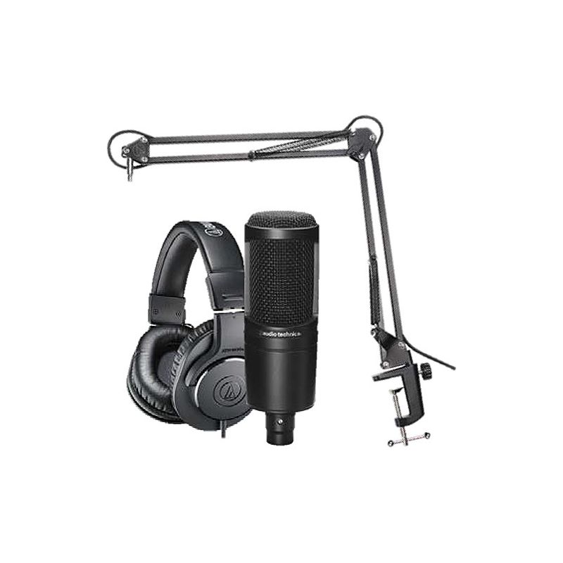 Audio-Technica AT2020PK Vocal Microphone Pack for Streaming/Podcasting, Black, 2 of 6