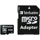 Verbatim microSDHC Card with Adapter (8GB; Class 10)