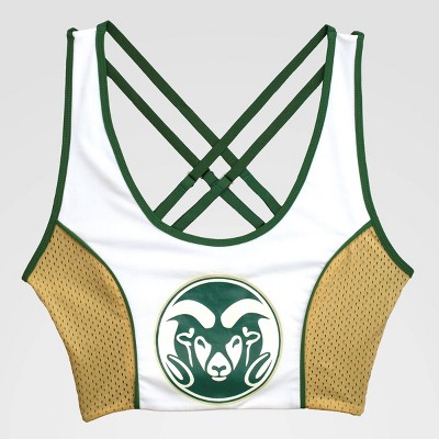 NCAA Colorado State Rams Sporty Cropped Tank Top - White XL