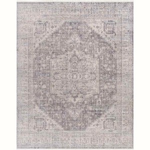 Mark & Day Millia 7'10"x10' Rectangle Woven Indoor Area Rugs Gray: Stain-Resistant, Pet Friendly, Traditional Medallion Design - 1 of 4