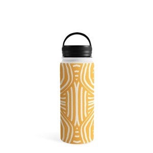 Little Dean Yellow mustard boho stripe Water Bottle - Society6 - 1 of 4