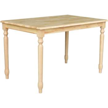 International Concepts 30 inches X 48 inches Solid Wood Top Table