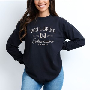 Simply Sage Market S.W.Smiley Well-Being Association Garment Dyed Long Sleeve - 1 of 3