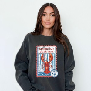 Simply Sage Market American Lobster Garment Dyed Sweatshirt - 1 of 4