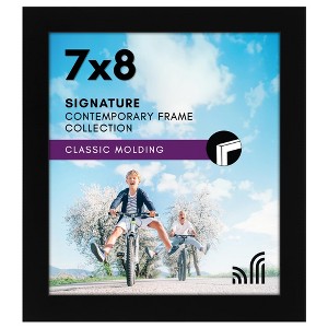 Americanflat 7x8 Picture Frame - Signature Collection - Gallery-Style Frames - Photo Frame Black - 1 of 1