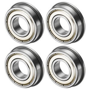 Unique Bargains Chrome Steel Multipurpose Use Flanged Ball Bearing 4 1/2" x 1-1/8" x 5/16" - 1 of 4