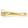 Black Bow Jewelry Round Cubic Zirconia Solitaire Toe Ring in 10 Karat Yellow Gold - 4 of 4