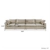 Cloud Modular Sectional Sofa Couch,160"Convertible Couches Wide 4 Seater Sofa for Living Room,Sofa Covers Washable&Replaceable - 4 of 4