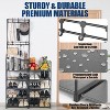 DOMETOUR 5 Tiers Shoe Rack Organizer Space-Saving Shoe Rack for Closet Non-Woven Fabric Shoe Shelf Black - 2 of 4