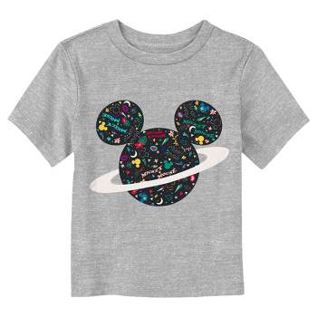 Toddler's Mickey & Friends Saturn Silhouette Logo T-Shirt