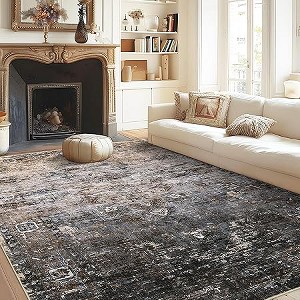 Area Rugs, Large Rugs for Living Room Ombre Vintage Distressed Bedroom Rug, Soft Non Slip Area Rug for Room - 1 of 4