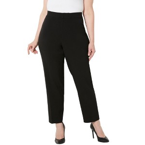 Catherines Women's Plus Size Right Fit Curvy Slim Leg Pant - 1 of 4