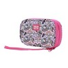 Hello Kitty Flying Saucer Print 4” Pink & Purple Tech Cable Organizer Travel Case - 3 of 4