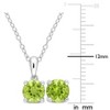 EVERLY JEWELRY | Sterling Silver Created Gemstone and Multiple Gemstones 2-Piece Set of Pendant with Chain and Earrings - 2 of 3