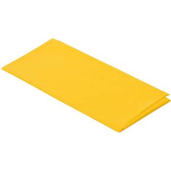Juvale 12-Pack Yellow 84-Inch Round Disposable Plastic Tablecloth Table Cover Party Supplies