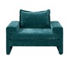 Chenille Upholstered Armchair Accent Chair with Wide Armrests, Thick Cushion, Ergonomic Back Support - ModernLuxe - 4 of 4