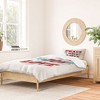 Heather Dutton Peace Joy Love Woodcut Duvet Cover + Pillow Sham(s) - Deny Designs - 2 of 4