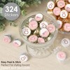 Big Dot of Happiness Bride Squad - Rose Gold Bridal Shower or Bachelorette Party Small Round Candy Stickers - Party Favor Labels - 324 Count - 2 of 4
