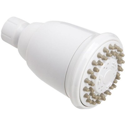 Keeney White Plastic 3 settings Showerhead 1.8 gpm