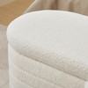 NicBex Modern 45" Storage Bench Boucle Accent Stool with Cushioned Top for Entryway and Living Room - 4 of 4
