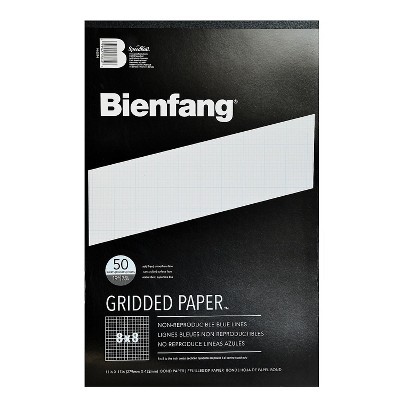 Bienfang Gridded Paper 8 X 8 11 In. X 17 In. Pad Of 50 (910594) 48582