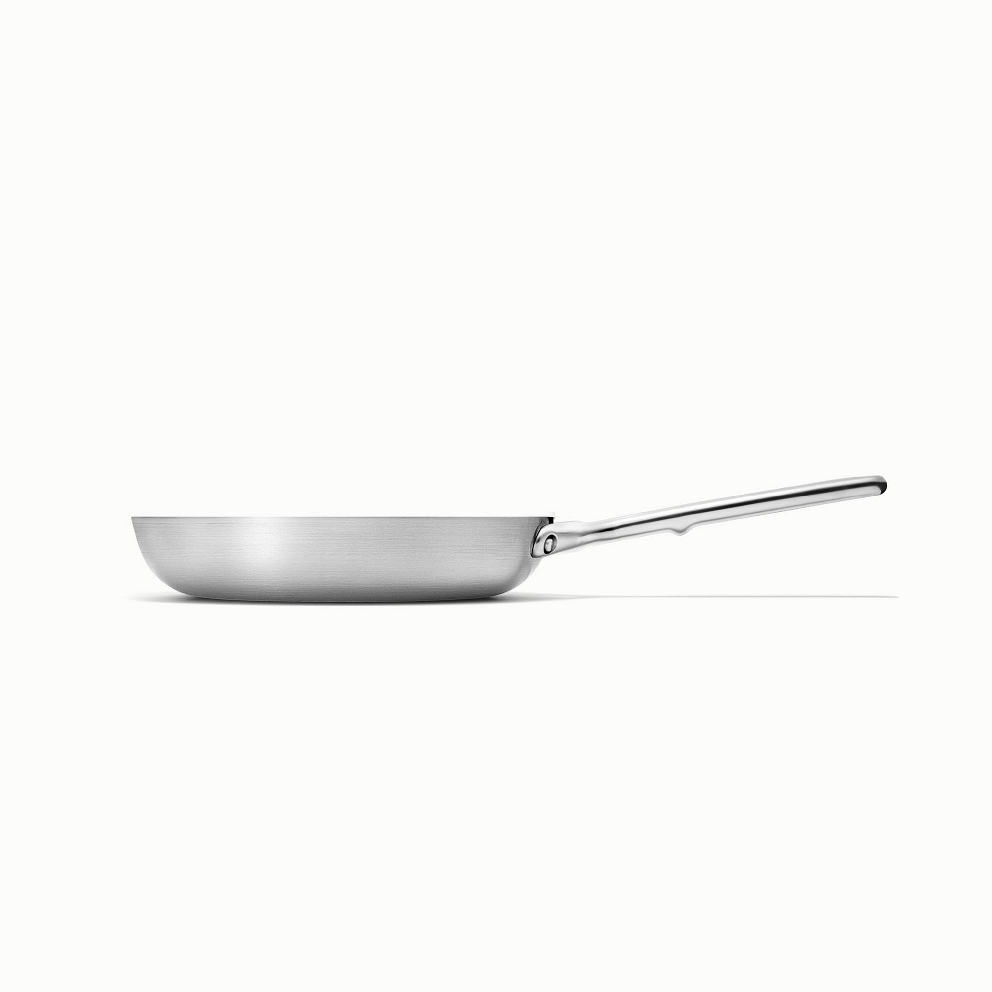 Caraway Home 10.5" Stainless Steel Fry Pan: Lifetime Warranty, Hand Wash, Gas & Induction Compatible, 2.7 Volume Capacity
