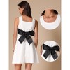 INSPIRE CHIC Women's Summer Sleeveless Back Bow Tank Flowy Skater Casual Party Mini Dresses - 2 of 4