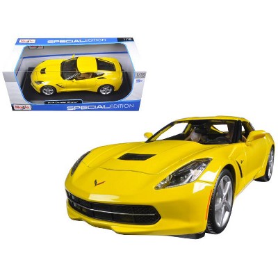 2014 Chevrolet Corvette C7 Stingray Yellow 1/18 Diecast Model Car by Maisto