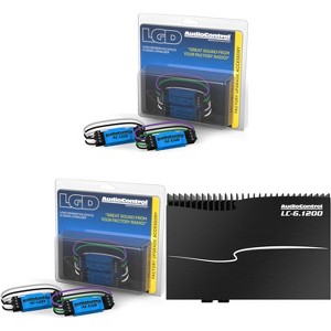 AudioControl LC-6.1200 High-Power Mutli-Channel Amplifier with Accubass with 2 Pairs AudioControl AC-LGD Load generating device - 1 of 4