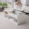 Costway Lift-Top Coffee Table Modern Cocktail Table with Lift Tabletop for Home Office - 3 of 4