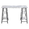 NicBex Home Office Desks 47.25" Contemporary Desks with Open Storage Shelf Metal Frame Computer Desk Office Desk for Home, Office - 2 of 4