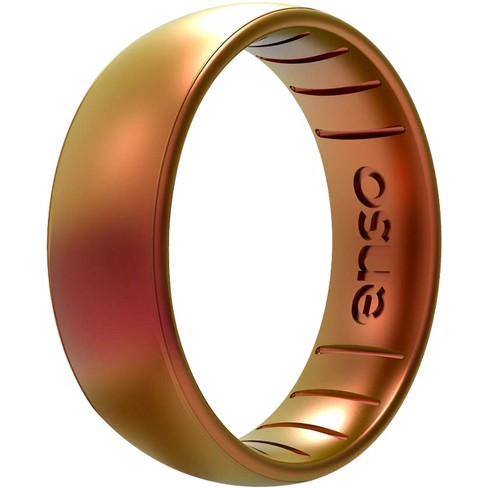 Enso Rings Classic Bevel Series Silicone Ring - Oxblood - 7 : Target