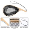 Coucheta Wooden Frame Fly Fishing Net - Rubber Coated with Curved Handle, Lightweight Trout Net for Catch & Release in Freshwater Saltwater - 2 of 4