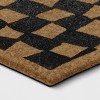 1'6"x2'6" Halloween Checkered Faux Coir Doormat Natural/Black - Hyde and EEK! Boutique™ - 3 of 4