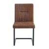 PAGED Dining Chairs Set of 4 Ergonomic Brown Technology Fabric Dining Room Chairs with Comfortable Sponge Filling for Dining Room, Kitchen, Brown - 2 of 4