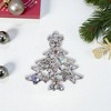 Unique Bargains Christmas Brooches YNCP3638 Alloy Dripping Wax Silver Tone 1.5"x1.5" 1 Pc - 2 of 4