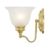 Livex Lighting Essex 1 - Light Vanity in  Polished Brass - 3 of 4