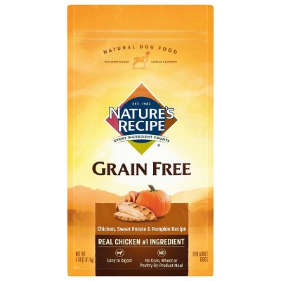 Nature's recipe grain free lamb sweet potato and hot sale pumpkin