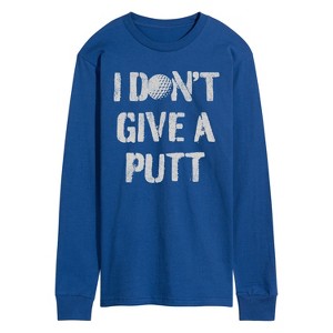 Men's - Instant Message - I Dont Give A Putt Long Sleeve Graphic T-Shirt - 1 of 4