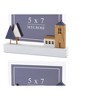 Wood Blue & White Photo Frame Set Of 2 7 Inch Height For Nautical Home Styling By Melrose - 3 of 3