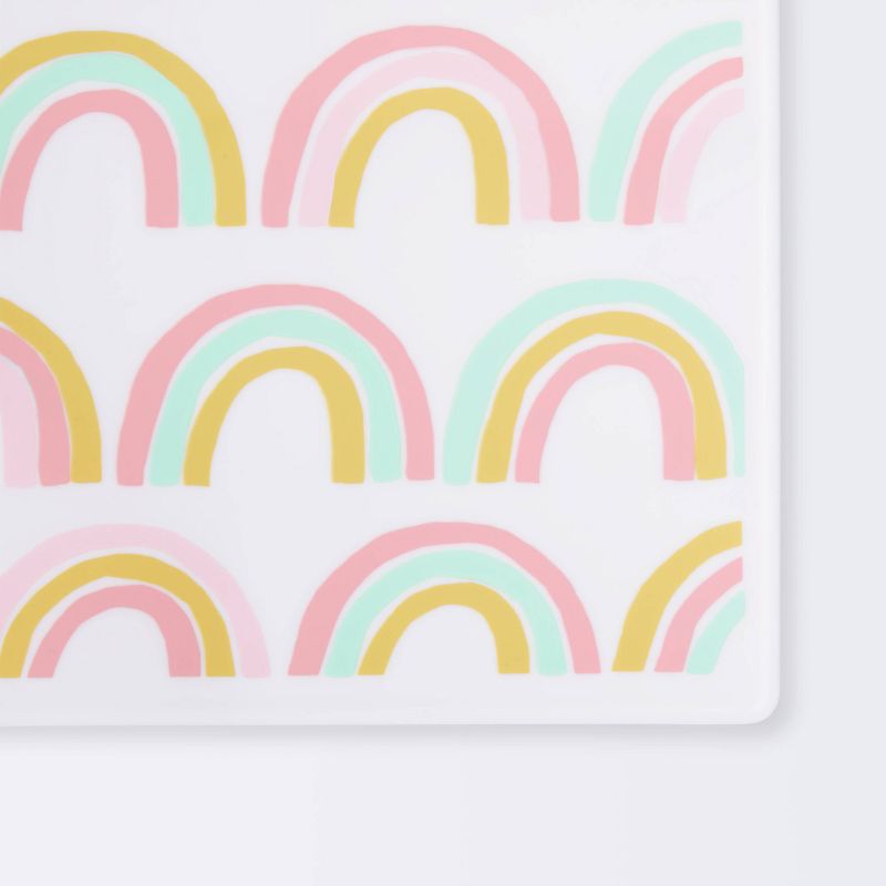 Silicone Place Mat with Decal-Rainbow Silk Screen - Cloud Island&#8482;, 4 of 6