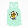 S.W.Smiley Here For The Tacos Smiley - Womens Racerback Tank - 3 of 3