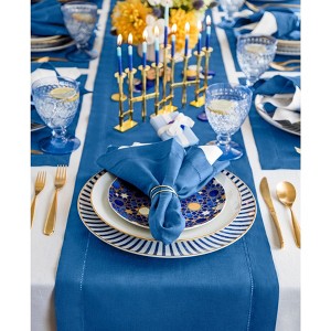 Solino Home Linen Classic Hemstitch Table Runner - 1 of 4
