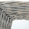 vidaXL Mirror Natural Wicker, Glass 19.7 x 19.7 in Decorative Inlays - 3 of 4