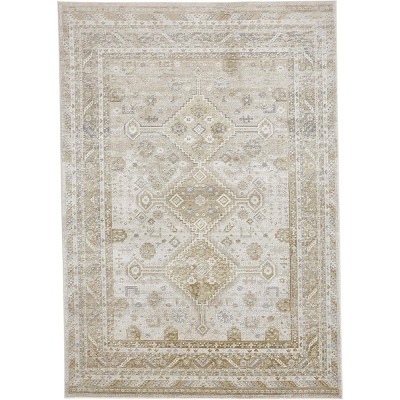 Aura Modern Persian Gold/Ivory Area Rug