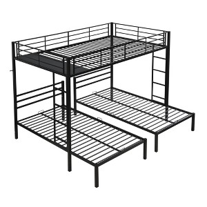 TIRAMISUBEST Metal Bunk Bed No Box Spring Needed for Kids Teens - 1 of 4