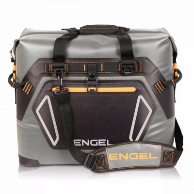 Engel HD30 Heavy Duty Waterproof Soft-Sided Cooler Tote Bag with Carry Handles and Shoulder Strap for 48 Cans or 35 Pounds of Ice, Orange