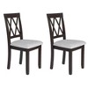 Dexmalle Set of 2 Dining Chairs with Solid Wood Legs - 2 of 4